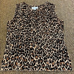 Leopard print tank from Casual Corner